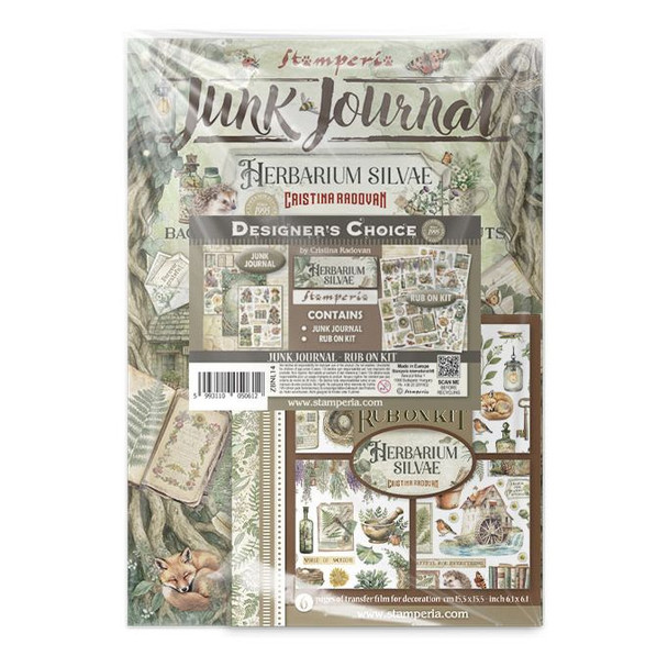 OakridgeStores.com | Stamperia Intl - Herbarium Silvae - Junk Journal and Rub-On Kit - ZBNL14