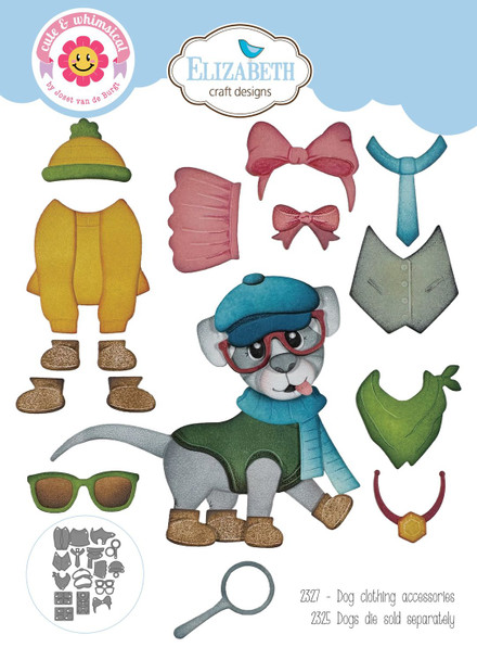 OakridgeStores.com | Elizabeth Craft Designs - Dog Clothing Accessories - Thin Metal Dies - Dog Days Collection - 2327 741527318918