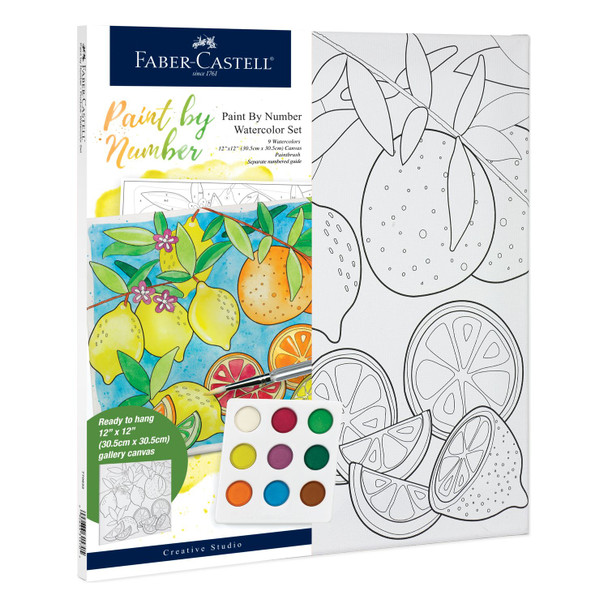 OakridgeStores.com | Creative Studio - Farmhouse Floral - Watercolor Paint-by-Number Kit on Canvas - FC770632 092633315705