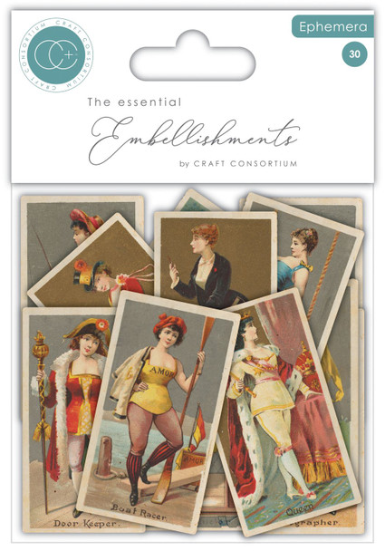 OakridgeStores.com | Craft Consortium - Ladies - The Collector Ephemera, 30 Pieces - CEEPH001