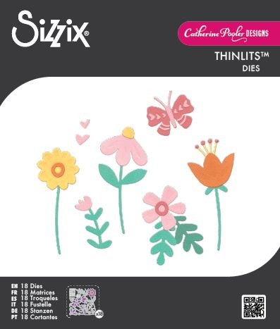 OakridgeStores.com | Sizzix - Friendly Florals by Catherine Pooler - Thinlits Dies - 667115 630454294405