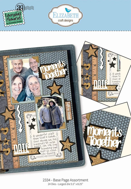 OakridgeStores.com | Elizabeth Craft Designs - Base Page Assortment - Thin Metal Die Set for Memory Binder - 2334 741527319120