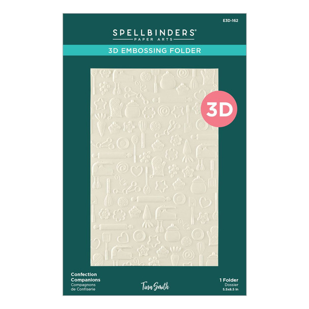 OakridgeStores.com | Spellbinders - Confection Companions - 3D Embossing Folder by Tina Smith - E3D-162 810205710174