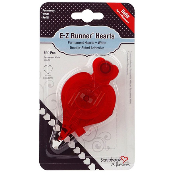 OakridgeStores.com | Scrapbook Adhesives - E-Z Runner Hearts Refill - Permanent, 650 pcs, Use in 1241 - 01242 093616012420