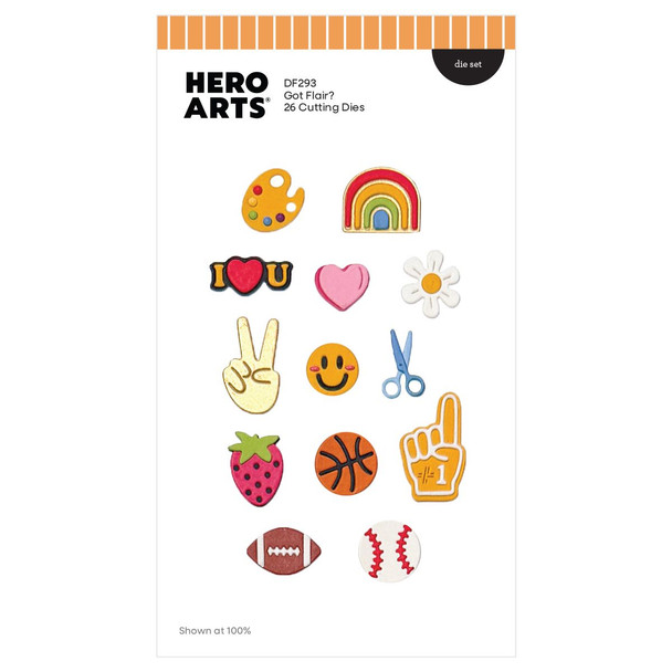 OakridgeStores.com | Hero Arts - Got Flair? - Die Set - DF293 085700951708
