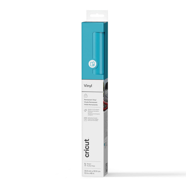 OakridgeStores.com | Cricut - Light Blue, Permanent - Cricut Vinyl 4FT - Permanent Adhesive Vinyl - 2011578