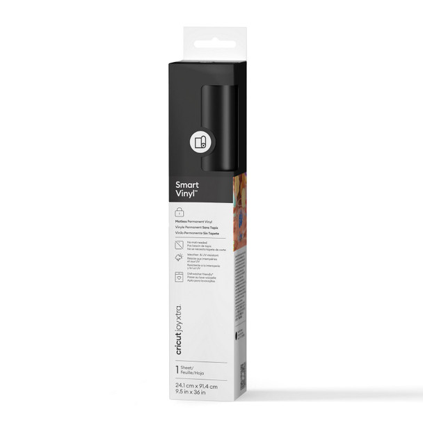 OakridgeStores.com | Cricut - Black, Permanent - Joy Xtra Smart Vinyl, Matless Permanent 3 ft - 2011368