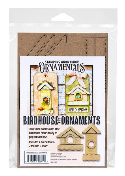 OakridgeStores.com | Stampers Anonymous - Birdhouse Ornaments - Ornamentals Embellishment Boards - CBORN01 608870506716