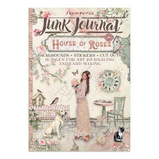 OakridgeStores.com | Stamperia Intl - House of Roses - Junk Journal Stickers, Cut-outs & Backgrounds - SBJK19