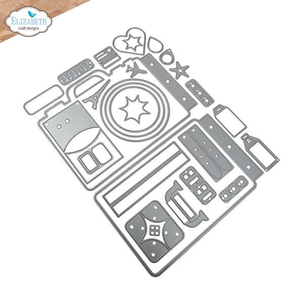 OakridgeStores.com | Elizabeth Craft Designs - Camera and Suitcase Build a Book - Metal Dies Set - 2354 741527319397