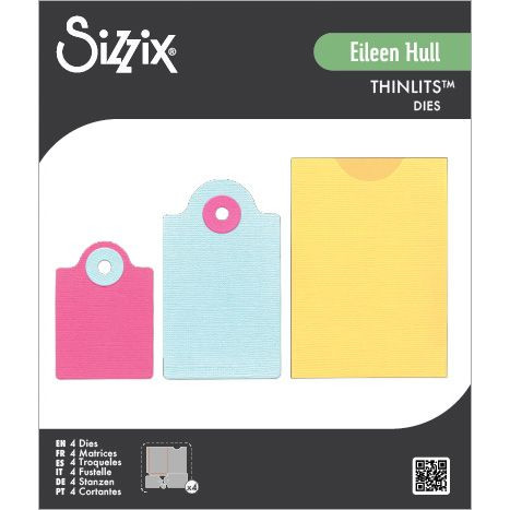 OakridgeStores.com | Sizzix - Ephemera Pocket & Tags - Thinlits Die Set 4PK by Eileen Hull - 667068 630454294078