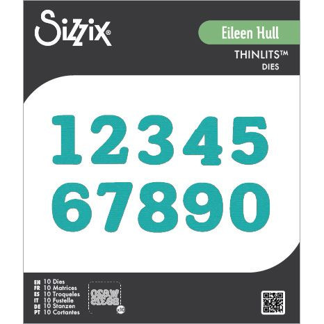 OakridgeStores.com | Sizzix - Nora Numbers - Thinlits Die Set 10PK by Eileen Hull - 667066 630454294054