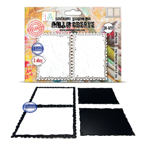 OakridgeStores.com | Aall and Create - Worn Panel - Metal Cutting Die Set - AALL-DI-109