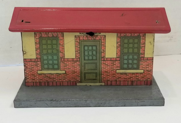 RESALE SHOP - Marx O Scale No 90 Hyde Park Station Tin Building Waiting Room - DOWI-90-U6000