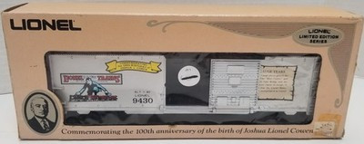 RESALE SHOP - Lionel O Scale Joshua Lionel Cowen Box Car The Standard Years #6-9430 - RIOR-6-9430-U4885