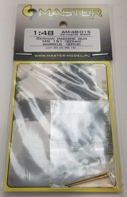 RESALE SHOP - Master 1/48 AM48015 German Machine Gun MG151 20MM Barrels (2) - STORE-AM48015-NS5675