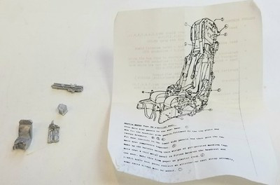 RESALE SHOP - Unbranded (Aeroclub?) EJ419 Jaguar Ejection Seat Detail Part Set 1/48-1/72 - STORE-EJ419-LN5610