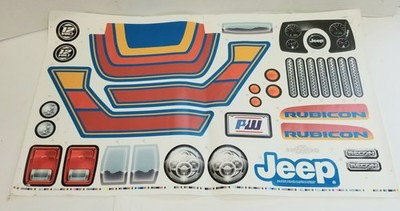 RESALE SHOP - POWER WHEELS - 3900-8330 Label Sheet for HLB02 Retro Jeep - STORE-FRP-3900-8330-U5843