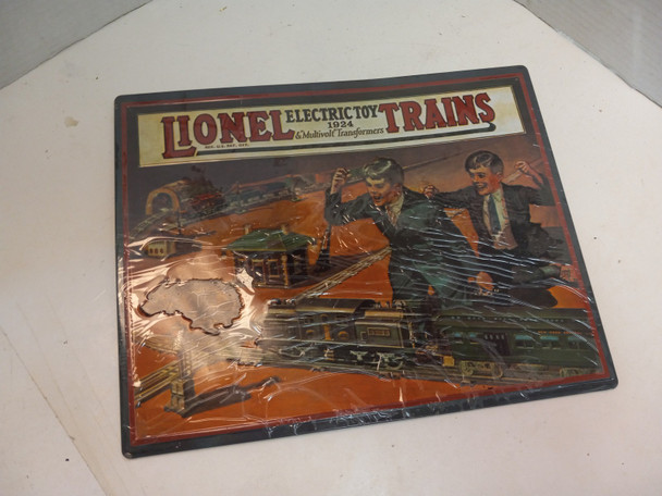 RESALE SHOP - Hallmark American Railways 1924 Lionel Trains Catalog Cover Tin Metal Sign 11x14 - WINO-1924-NS6058