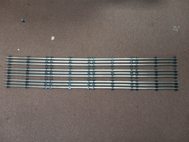 RESALE SHOP - Lot of 3 - 40" Lionel Straight Track- Used- Includes 9 Track Pins - WINO-LIONEL40-U6079
