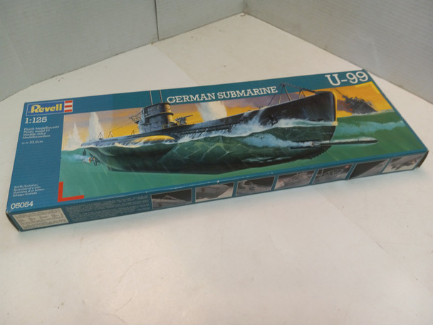RESALE SHOP - Revell U-99 GERMAN SUBMARINE 1:125 1940s WWII Sub, 1:125 Model Kit #05054 - BOBR-05054-NOB6913