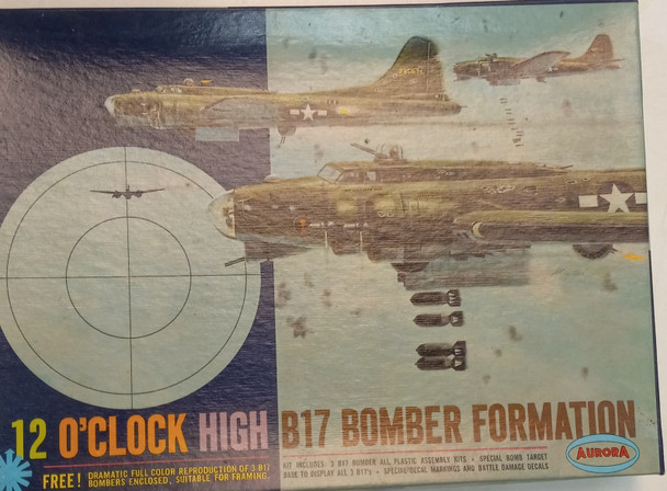 RESALE SHOP - Aurora 12 O'Clock High B17 Bomber Formation #352-198 - BOBR-352-198-NOB7043
