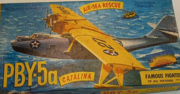RESALE SHOP - Aurora 1/4 scale Catalina Air-Sea Rescue PBY-5a #374-1.98 - BOBR-374-1.98-NOB7052