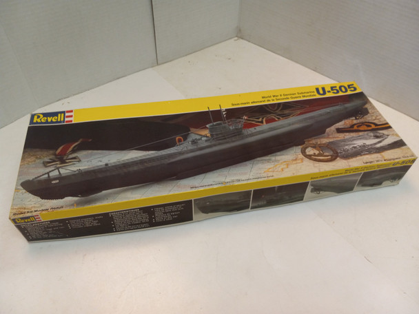 RESALE SHOP - Revell #*5227 U-505 WWII German Submarine (Seald) 1:125 Scale LR-RG - BOBR-5227-NOB6910