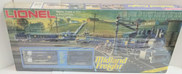 RESALE SHOP - Lionel Midland Freight O Scale Set #6-1501 Santa Fe Engine - BOBR-6-1501-NS6987