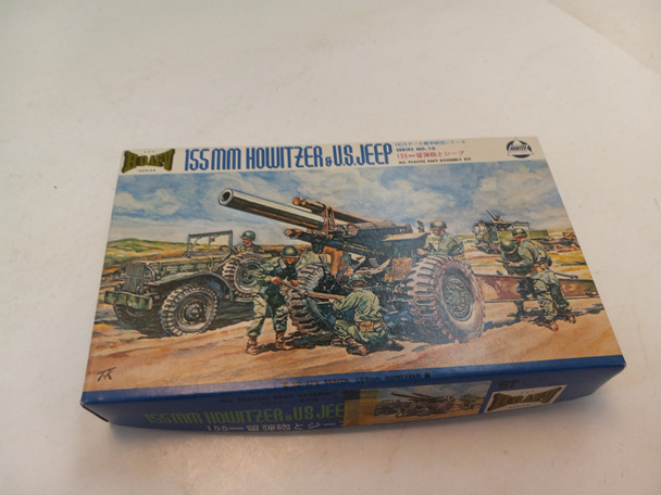 RESALE SHOP - AHM Military Model 155mm Howitzer & US Jeep Plus NEW OPEN BOX - BOBR-K-508-NOB6873