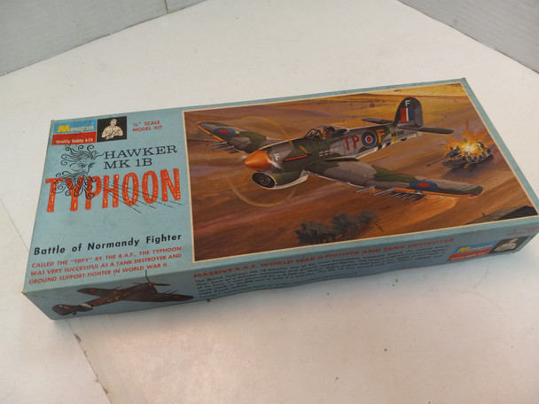 RESALE SHOP - MONOGRAM CLASSICS 1/4" SCALE U/A "HAWKER MK 1B TYPHOON" MINT PERFECT! - BOBR-PA213-150-NOB6261