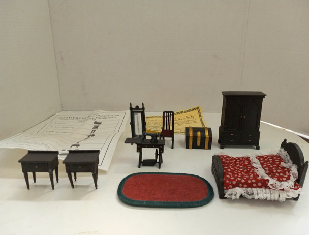 RESALE SHOP - VTG 1:12 Thomas Pacconi Classics Resin Bedroom for Dollhouse - BOST-PACCONI-LN6234