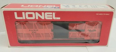 RESALE SHOP - Rio Grande Cattle Car #6-9763 Lionel For O Scale - DOWI-6-9763-NOB6788