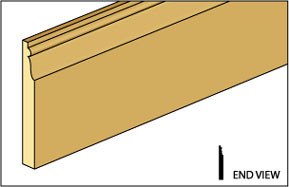 OakridgeStores.com | NORTHEASTERN SCALE LUMBER - 1/2" Baseboard - Dollhouse (2-Pack) NE947