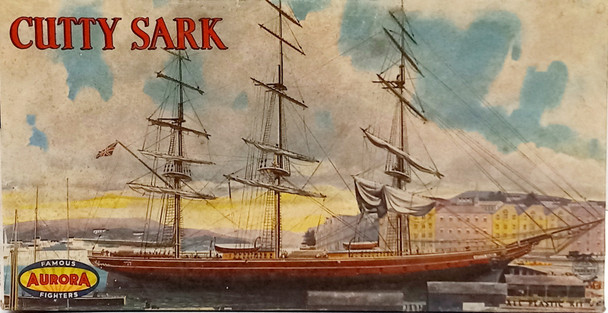 RESALE SHOP - Aurora Cutty Sark Clipper Ship Plastic Model Kit #432-1.98 - BOBR-432-1.98-U7155
