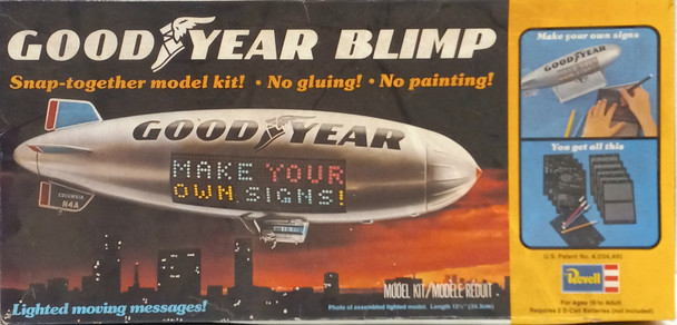 RESALE SHOP - Revell 1:169 GoodYear Blimp Plastic Snap-Together Model Kit - BOBR-H-999-NOB7140