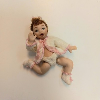 RESALE SHOP - 1:12 Articulated Porcelain Doll - dressed - DASI-102-LN7223