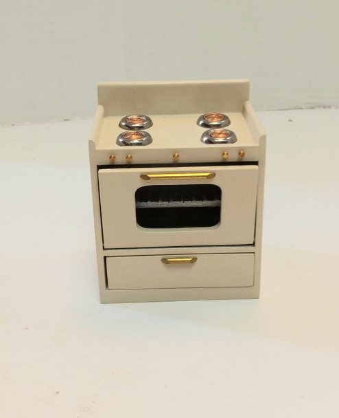 RESALE SHOP - VTG 1:12 Kitchen Countertop with Sink/Cabinets and Electric Range and Oven - DASI-TANKITCHENSET-NS7173