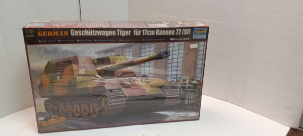RESALE SHOP - Trumpeter 1/35 00378 Geschutzwagen Tiger fur 17cm K72 SEALED!! - JIMI-00378-NS7053
