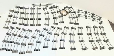 RESALE SHOP - Lot of 28 American Flyer Track S Scale (6) Straight (22) Curved - ROKO-SANDCURVE-U7279