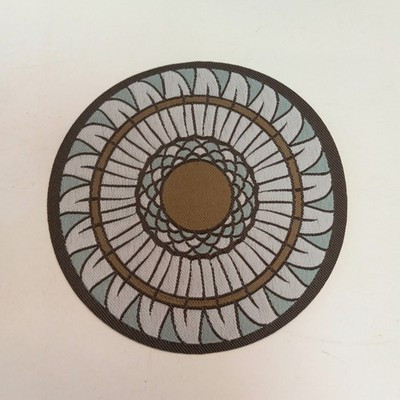 RESALE SHOP - Sam's World Gouldenlabel Small Round 4" x 4" Floral Medallion Rug - SAM-SC001-NS7346