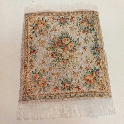RESALE SHOP - Sam's World Gouldenlabel Small Square 4" x 4" Flower Medallion Rug (LP) - SAM-SS004-NS7313