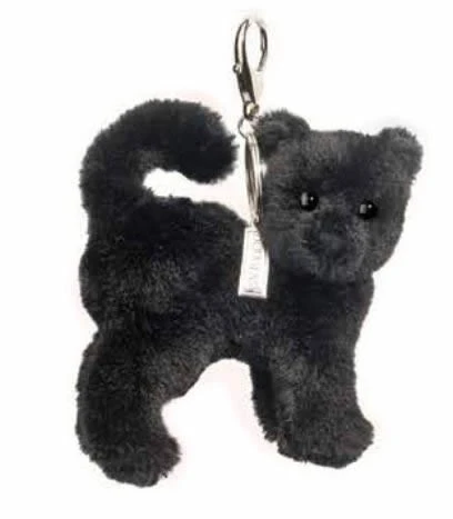 Douglas Toys - Scaredy Cat Bag Charm - Halloween Plush Clip Accessory - 15848