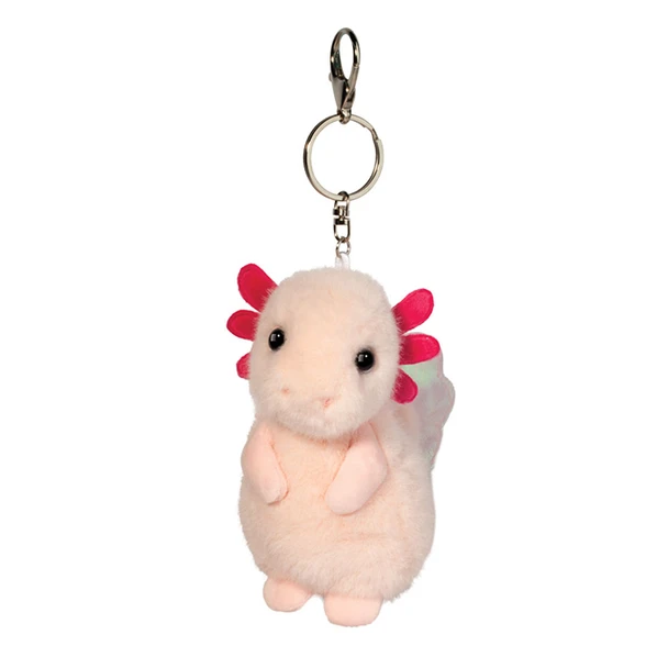 OakridgeStores.com | Douglas Toys - Axolotl Bag Charm - Clip-On Plush Keychain Friend - 8006 767548162378