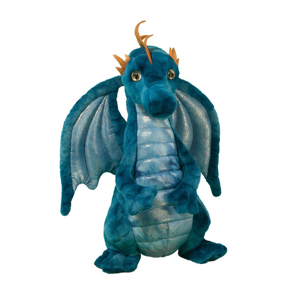 OakridgeStores.com | Douglas Toys - Zander Blue Dragon - Fantasy Plush Toy - 12 inches Tall - 823 767548151495
