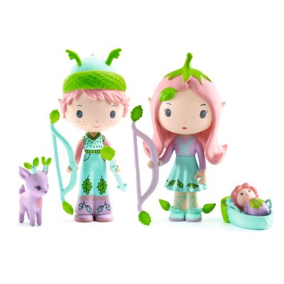OakridgeStores.com | Djeco - Tinyly Lily & Sylvestre - Fantasy Elf Family Figures with Baby for Ages 4+ - 06960 3070900069602