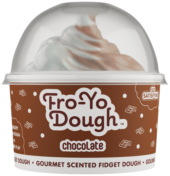 OakridgeStores.com | Scentco - Chocolate Fro-Yo Dough - Scented Sensory Fidget Dough Cup w/ Spoon & Mix-Ins - FYSD01 692046902822