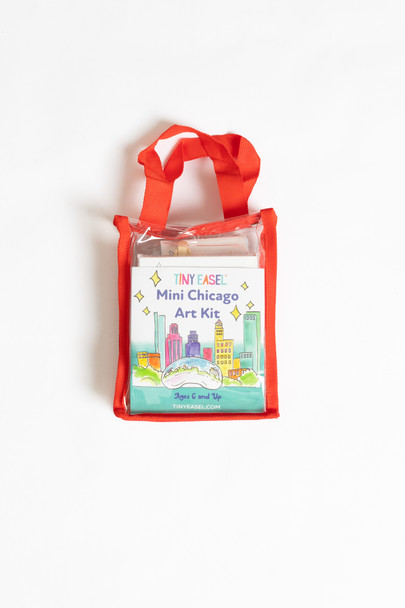 OakridgeStores.com | Tiny Easel - Mini Chicago Art Kit - Watercolor Set with Case - 91400 850072914008