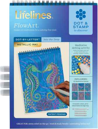 OakridgeStores.com | Lifelines - FlowArt - Dot-By-Letter, Into the Deep - Metallic - 16-3153 810076212968