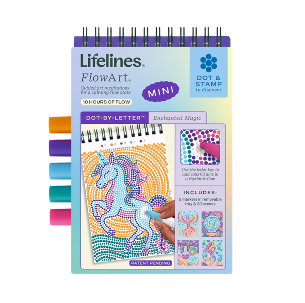 OakridgeStores.com | Lifelines - FlowArt Mini, Enchanted Magic - Dot-by-Letter Pad - 20-3229 810076214016